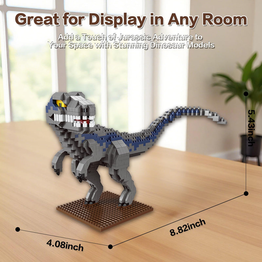 IBLOTIME Raptor model on shelf adds a playful science touch.