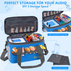 IBVIVIC Toniebox carrying case blue padded shoulder strap for comfortable travel