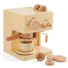 ibwaae wooden kids coffee maker for imaginative pretend play and safe handling