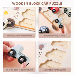 ibwaae wooden cars rubbish truck: friction-powered fun promotes active, screen-free play.