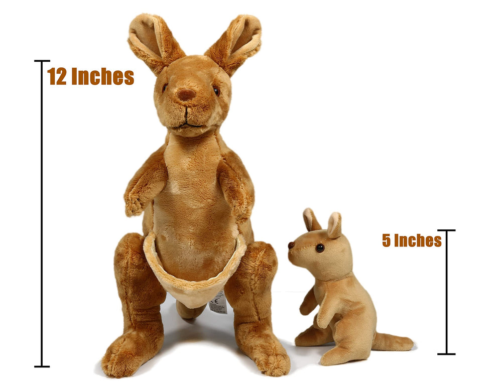 Ice King Bear Kangaroo soft plush offers gentle hugs for kids.