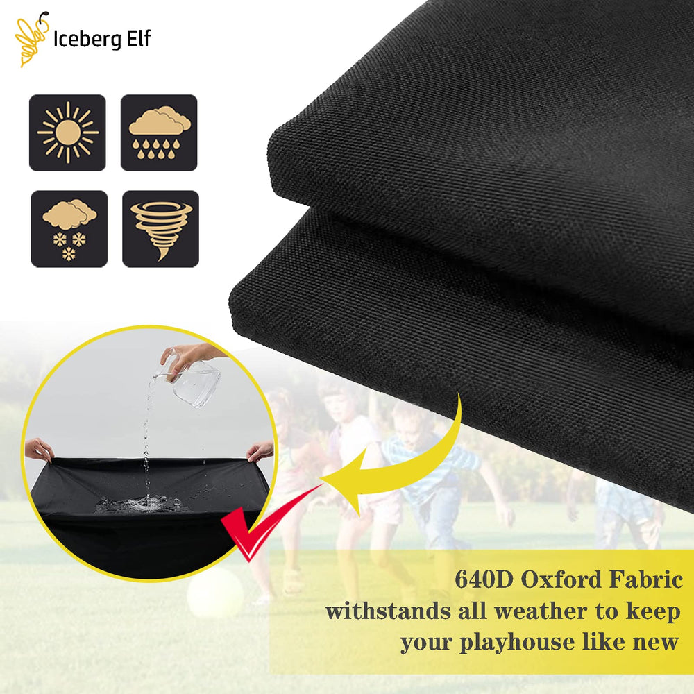 Iceberg Elf drawstring bottom keeps the cover secured during windy days.