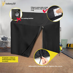 Iceberg Elf cover folded for storage saves space when not in use.
