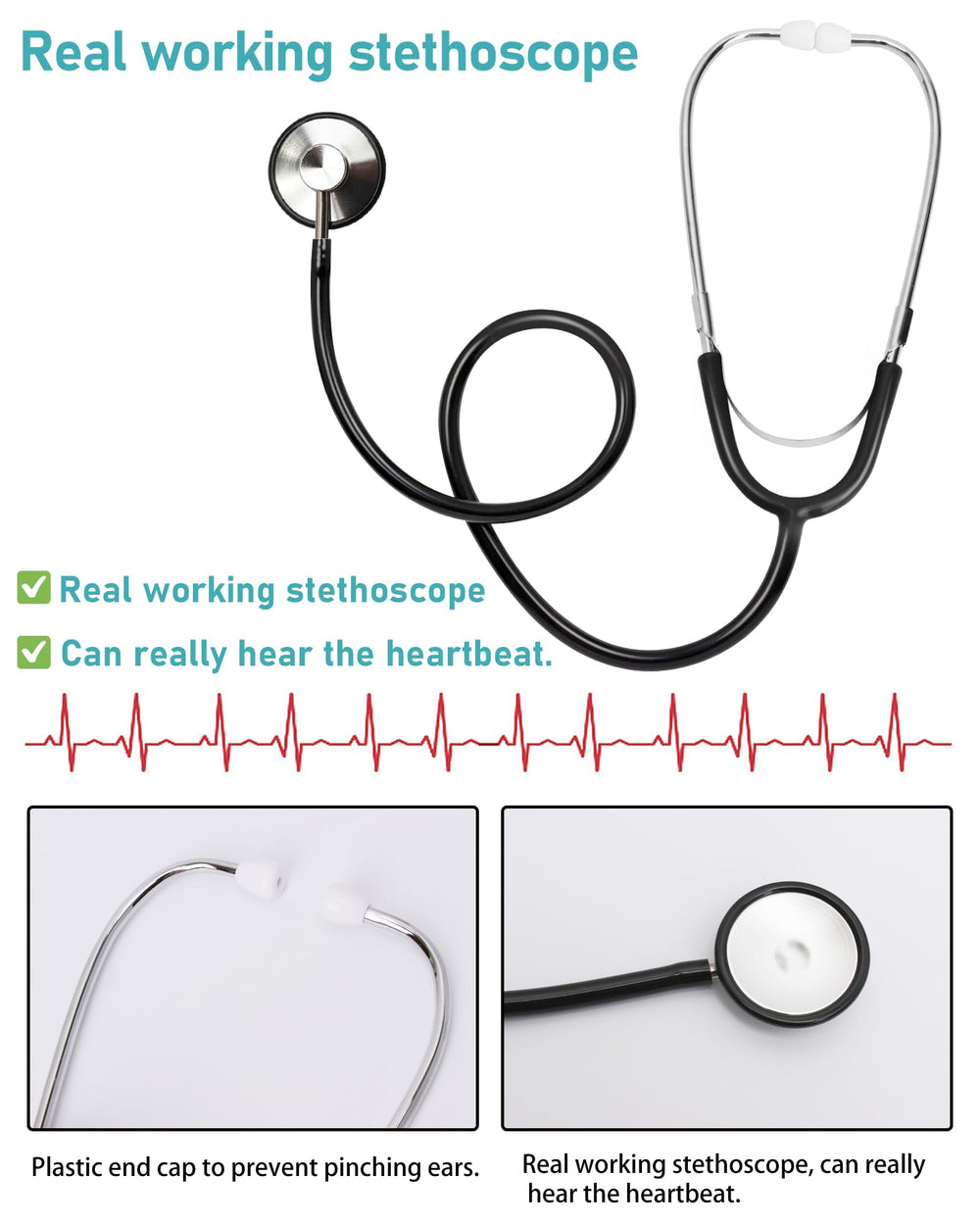 ICECUTE real stethoscope accessory adds realistic heartbeats to playtime