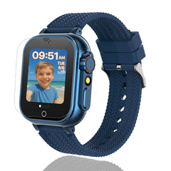 iCHOMKE Kids Smart Watch blue front view with vivid display