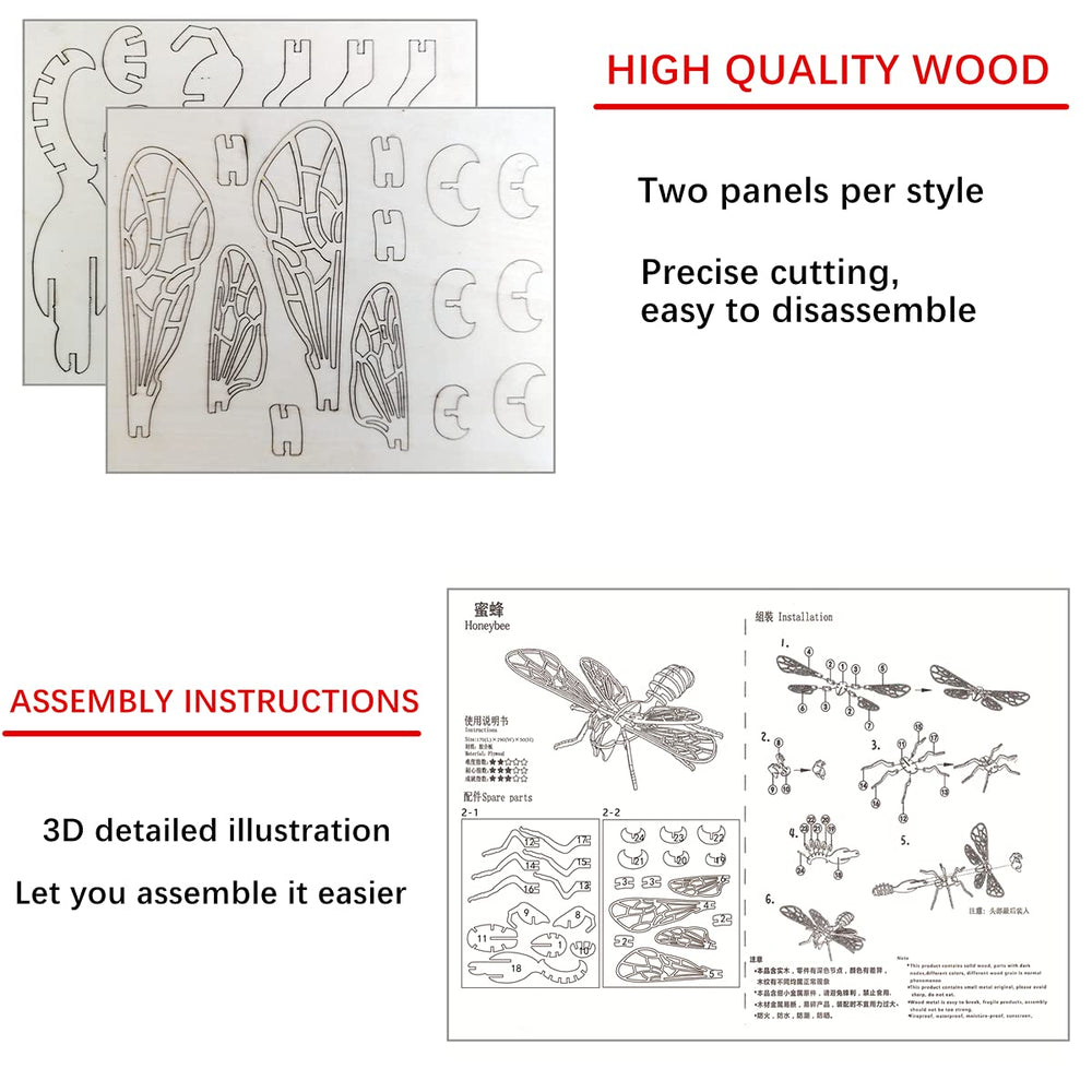 i-CHONY 3D insect puzzle beetle develops steady hands and problem-solving joy.