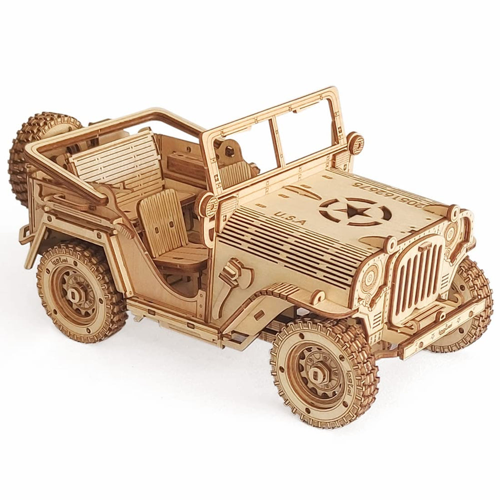i-CHONY 3D wooden off-road puzzle for hands-on problem solving.