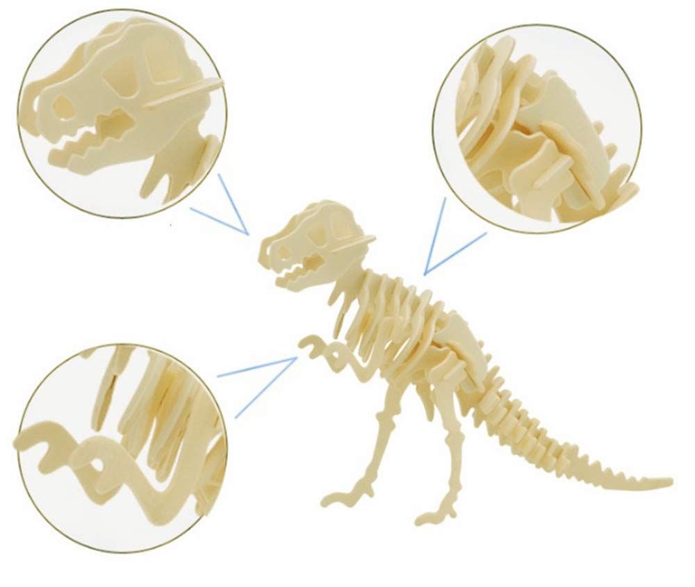 i-CHONY Triceratops skeleton puzzle aids step-by-step assembly and focus