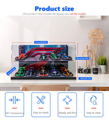 iCUANUTY lego speed champions case side view keeps collection tidy and easy to admire