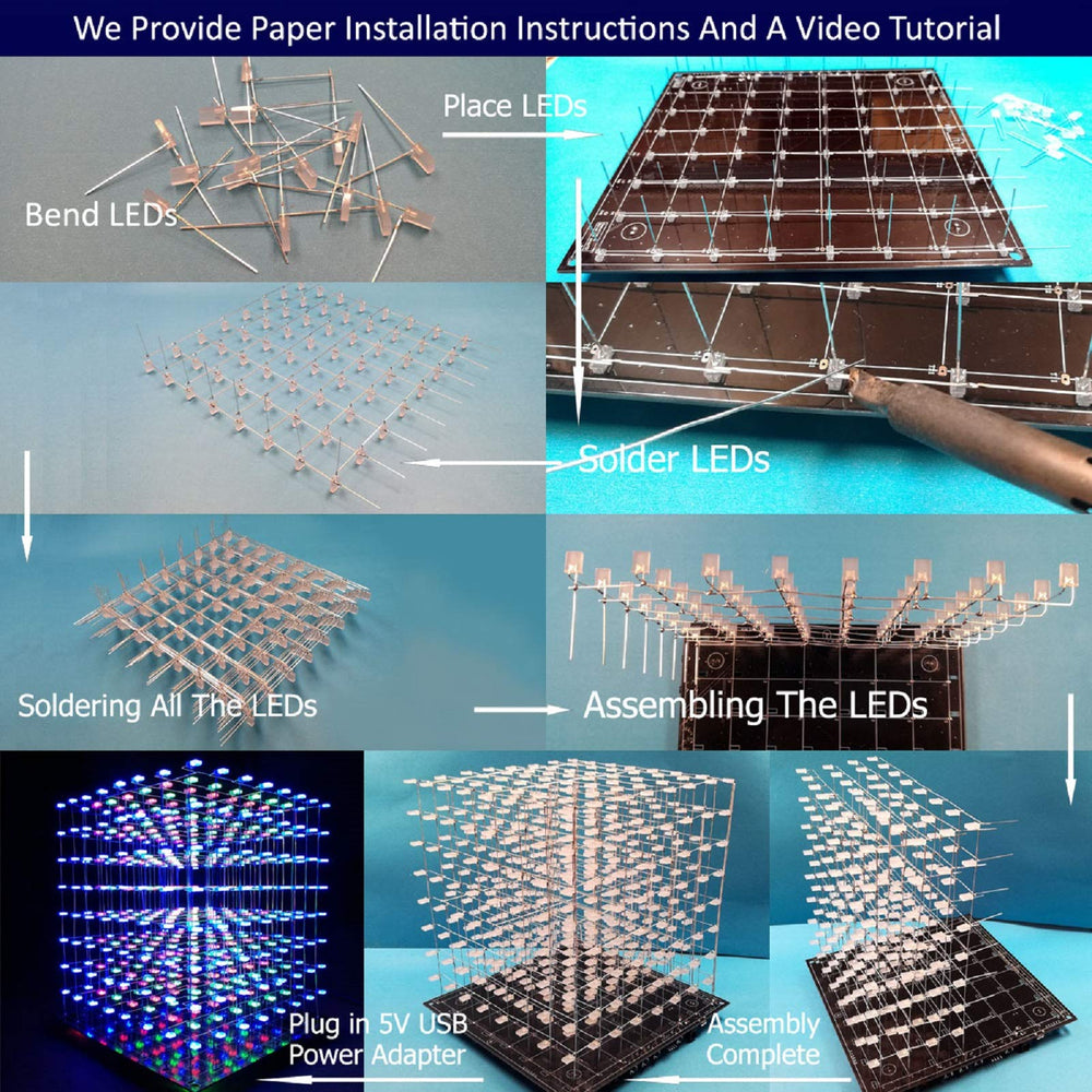 iCubeSmart post-weld display showcasing vibrant 3D lighting.