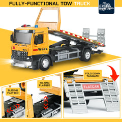 Durable rubber tires on ID Gerilla construction toy for steady movement