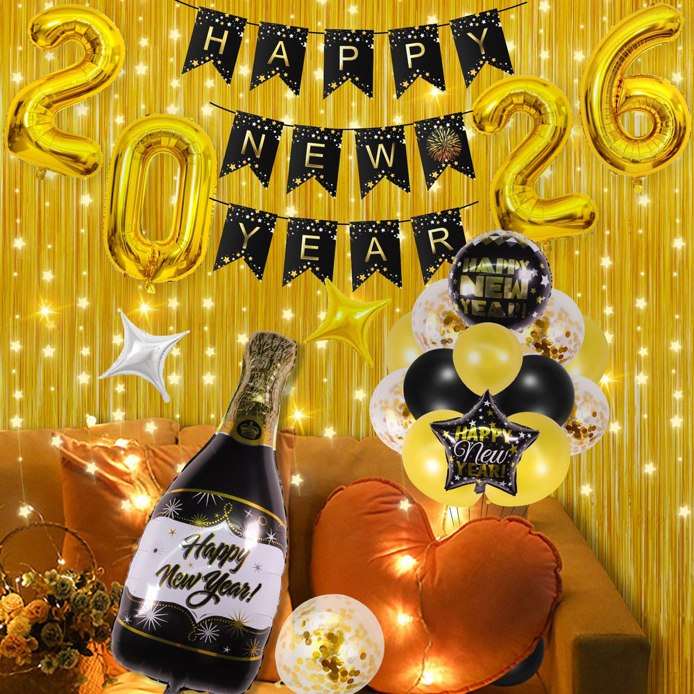 IDAODAN gold foil balloon boosts celebratory glow under party lighting.