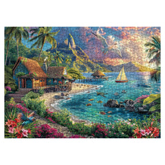 IdeaBazar Hawaii landscape puzzle reveals island scenery perfect for calming evenings.