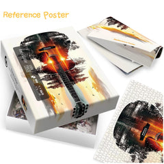 IdeaBazar Wall Decor Puzzle shown as finished art for colorful walls