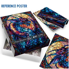 IdeaBazar western dragon puzzle pieces ensure precise fits and vibrant printing