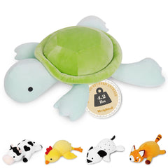 IdeaMeme turtle weighted plush 22 – soft cuddle for kids.