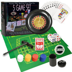 IIDEA 5-in-1 roulette wheel collection for engaging home game nights