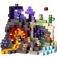 idoot 150pcs magnetic blocks assemble a sturdy castle for imaginative play.