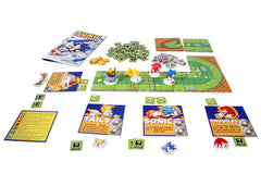 IDW Sonic Chaos Emerald tokens used to track collection goals during races.