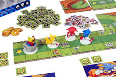 IDW Sonic game box and parts laid out for quick setup and play.