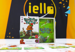 Tabletop setup for a fast, head-to-head match of IELLO Schotten Totten.