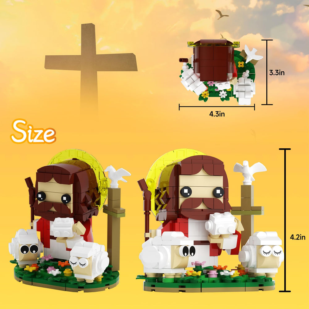IFAYMOC shepherd scene blocks help kids visualize the Good Shepherd narrative.