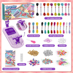 IFLOVE portable bracelet loom helps kids craft anywhere with neat, precise results.