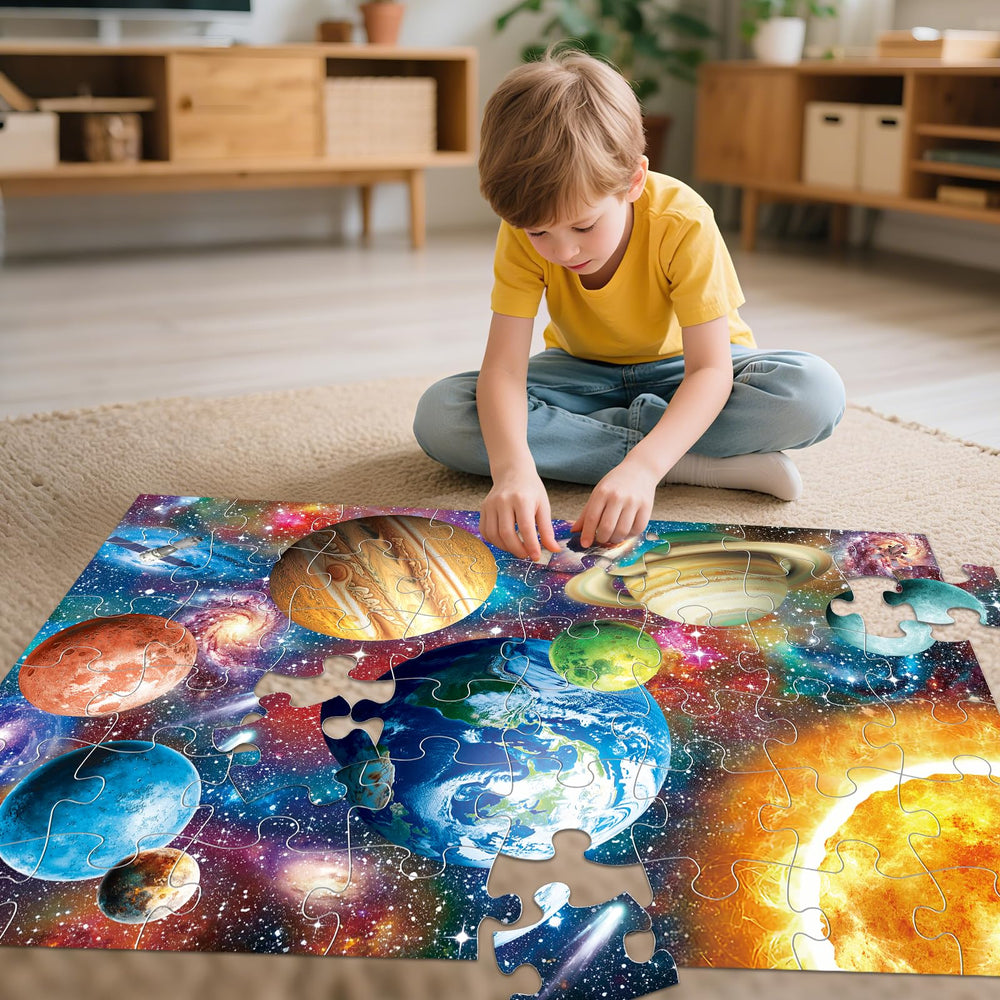 IFLOVE colorful planets puzzle with bright colors to spark recognition and curiosity