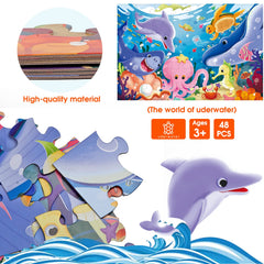 IFLOVE jumbo-floor-puzzle-underwater-scene-durable-cardboard emphasizes sturdy construction for repeated use