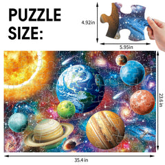 IFLOVE large-piece planets puzzle supports concentration during independent play
