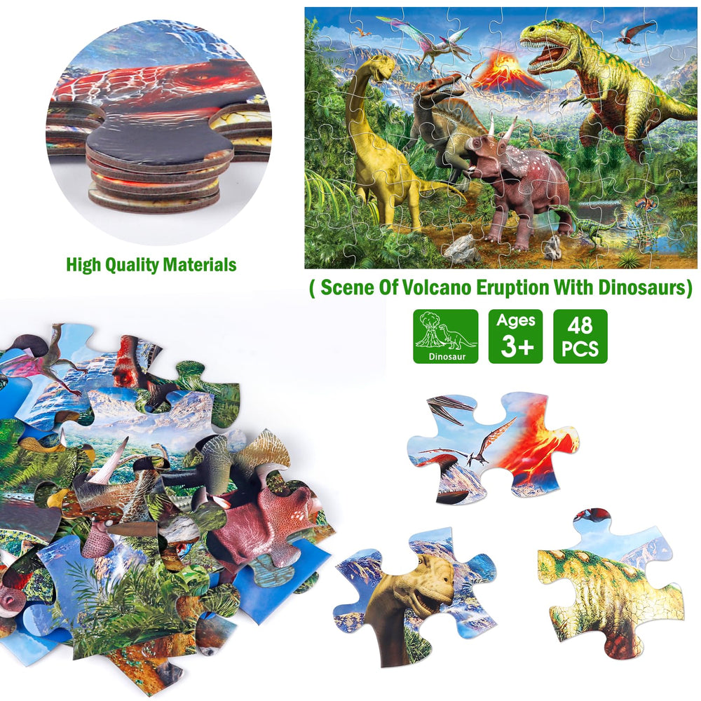 IFLOVE oversized puzzle pieces promote easy handling for preschool dexterity practice.