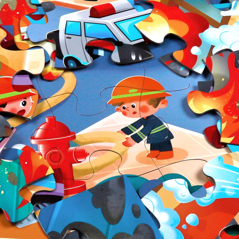 IFLOVE puzzle pieces made from extra-thick cardboard endure frequent play