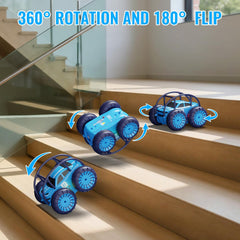 Ifollower Amphibious RC Car 360 flips demonstrates exciting tricks and spins