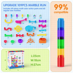 Ifollower Marble Run easy assembly suitable for all ages and guided play