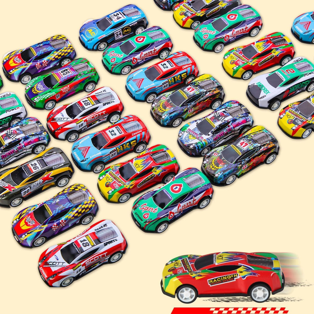 Colorful mini vehicles from iFunLong suitable for teaching and playtime activities.