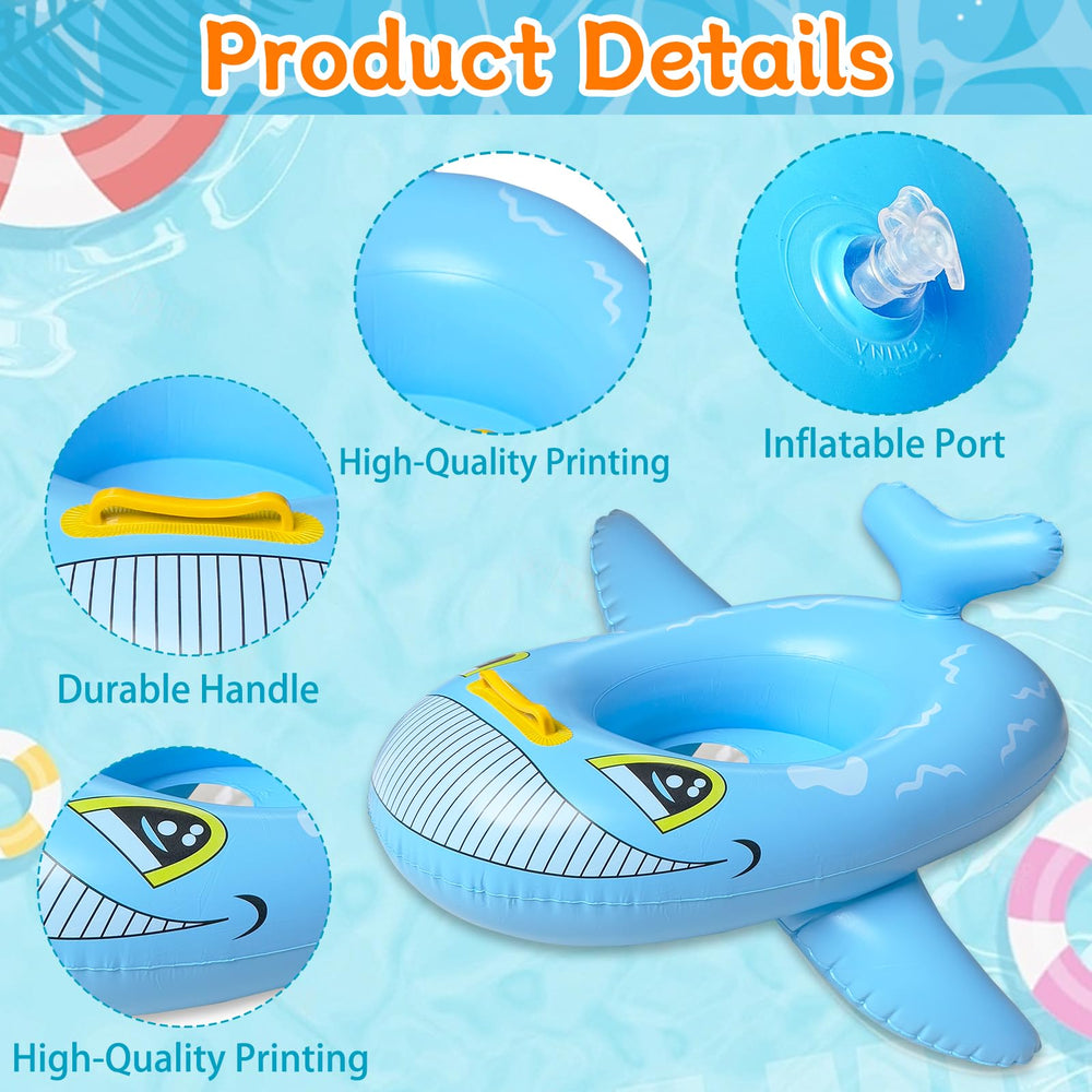 iGeeKid dalmatian inflatable pool float adds colorful, safe fun to sunny days.