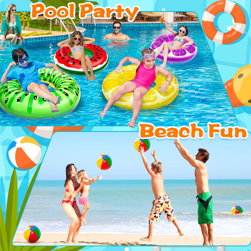 iGeeKid kiwi pool float for kids, sturdy and easy to inflate for sunny days