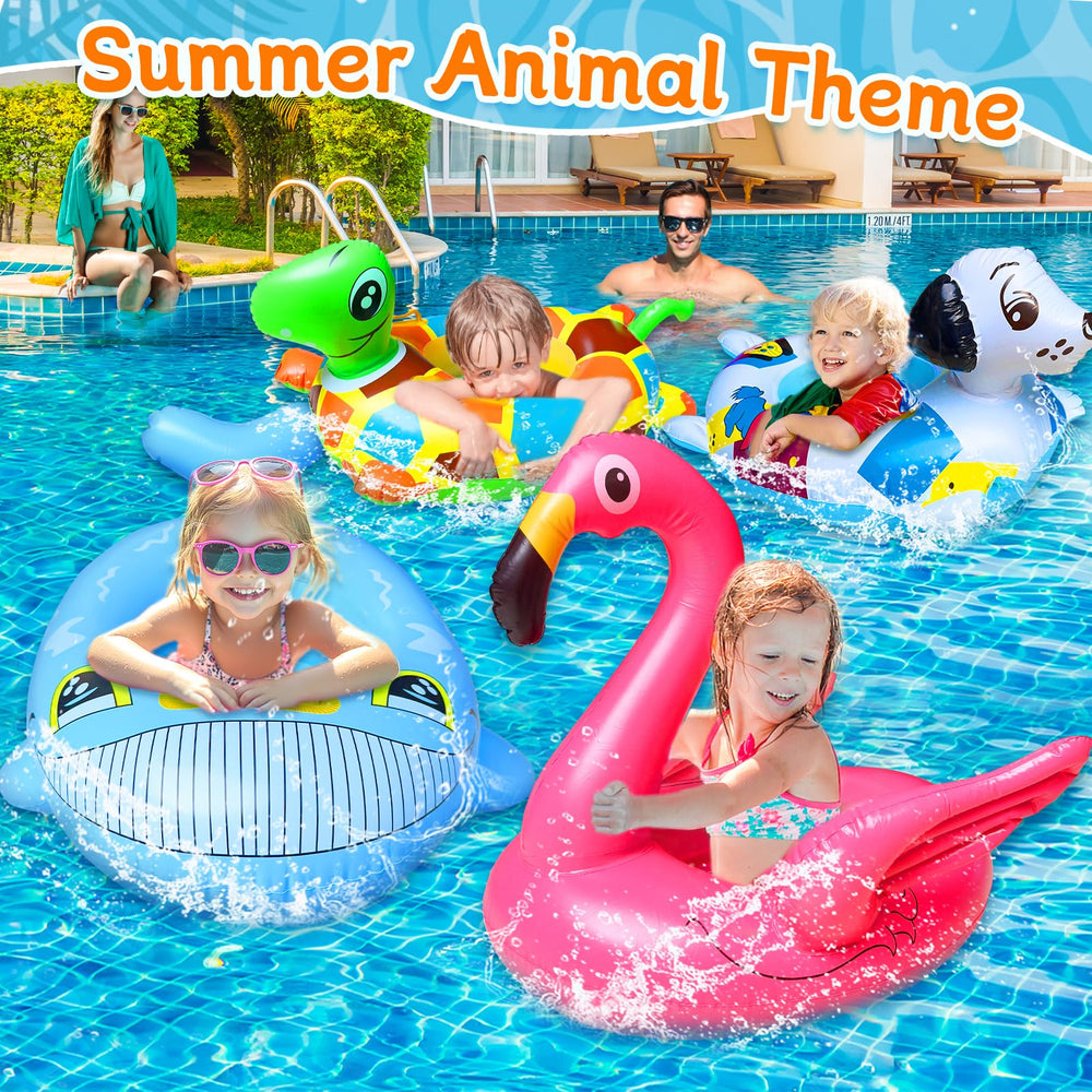 iGeeKid whale inflatable pool float for joyful water explorations and easy handling.
