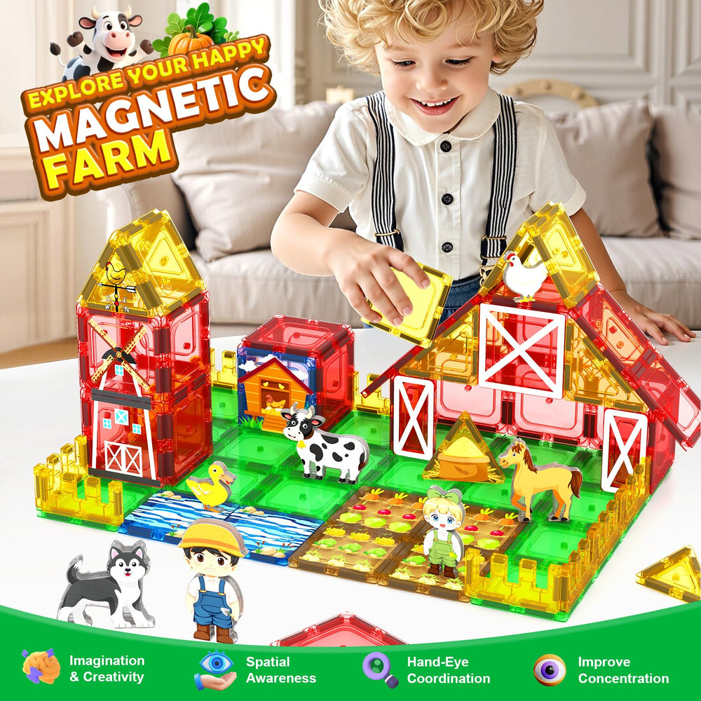 IGIVI farm tiles farmhouse scene supports storytelling and role-play adventures.