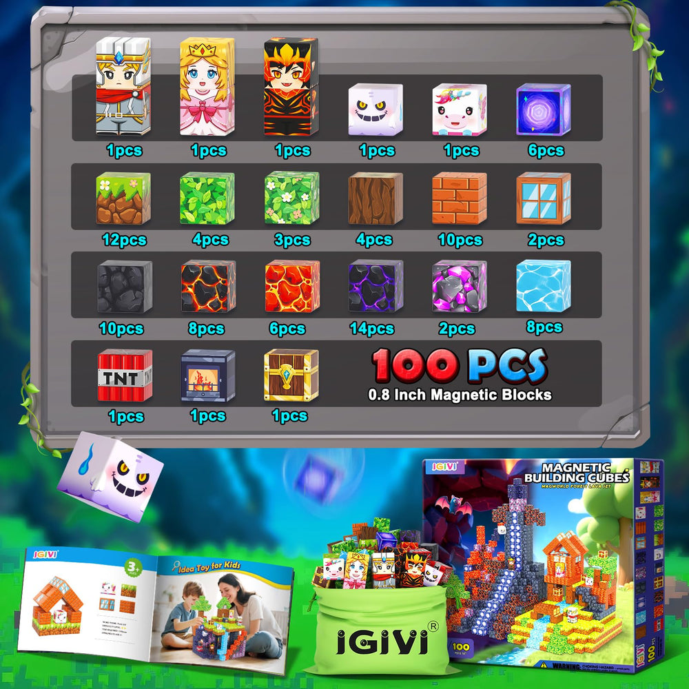 IGIVI Blocks compatible with other brands enable expansive create-and-stack play.