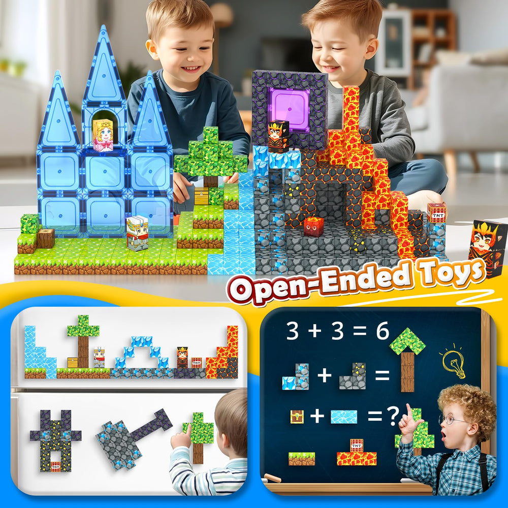 Open-ended design invites limitless magworld creations and learning.