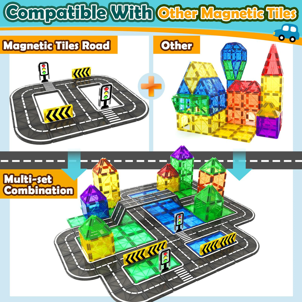 IGIVI road tiles with traffic signs support city layout planning and storytelling.
