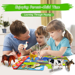 iGRATENS farm book features die-cut pages for tactile, engaging page turns.