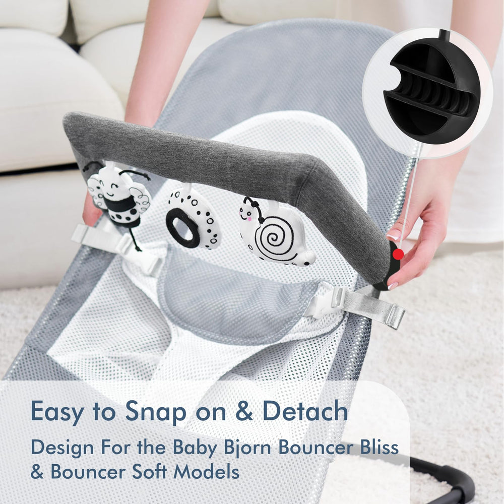 iGRATENS machine washable fabric keeps the toy bar clean between uses.