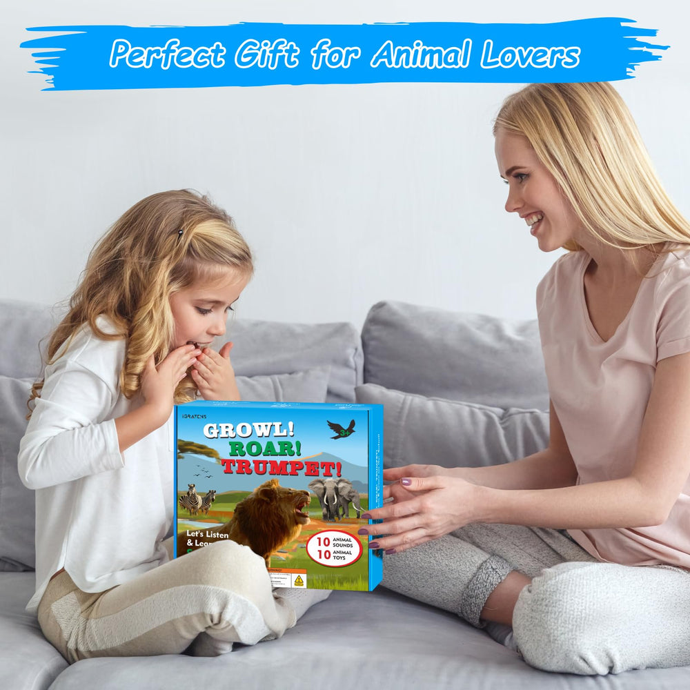 iGRATENS safari book with 10 sound buttons boosts interactive learning.