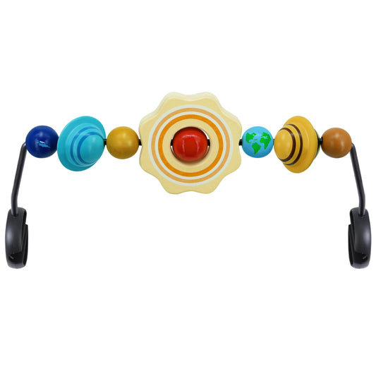 iGRATENS Sun & Planets wooden hanging toy engages color perception for curious babies