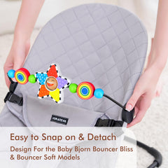iGRATENS Teething-friendly design supports chewing during playtime.