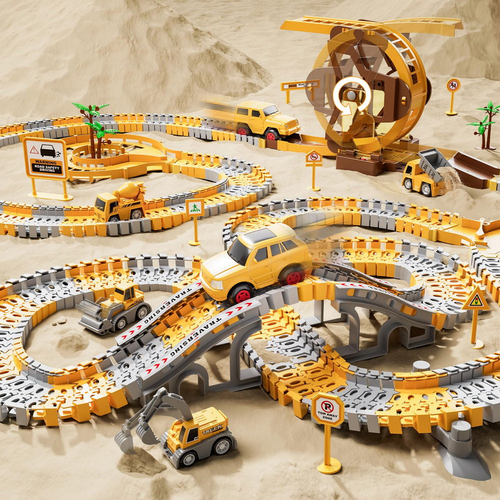 IHAHA race cars racing along the track for exciting play sessions.