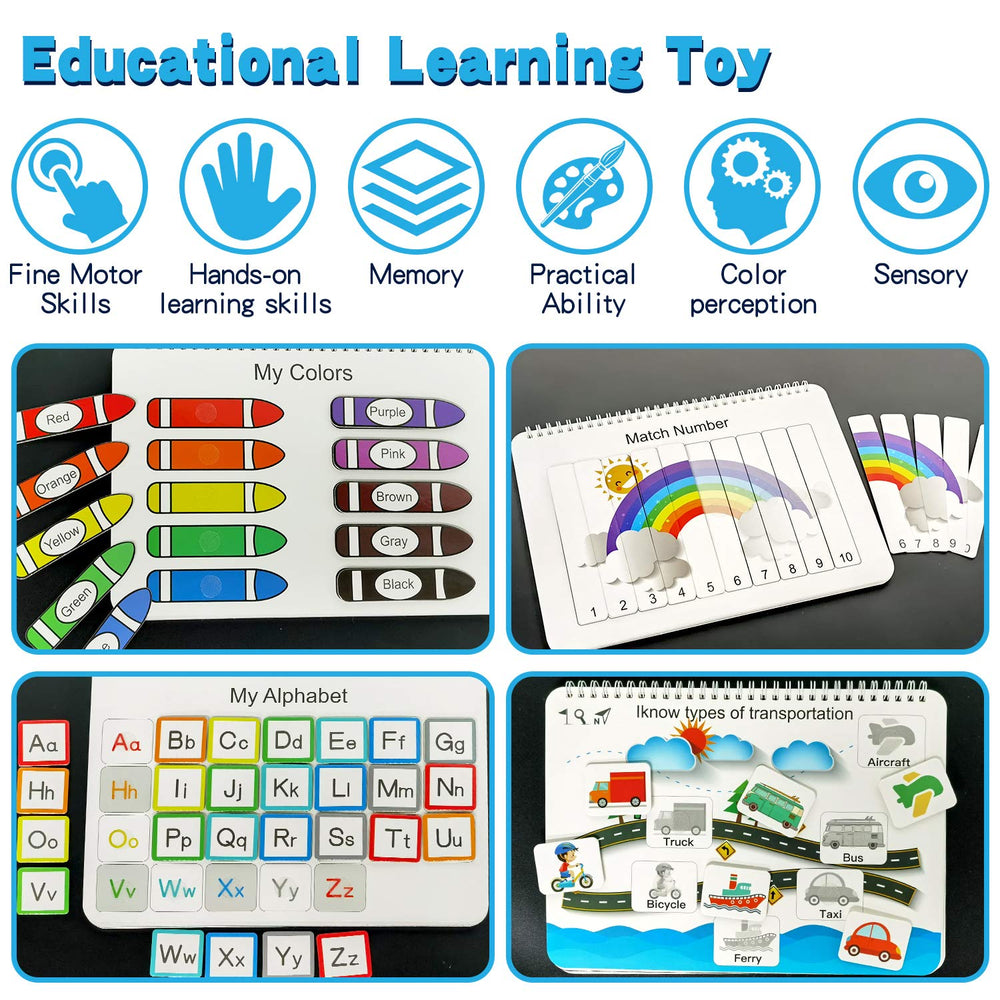 iHarPro Busy Book vehicle theme keeps toddlers focused during travel