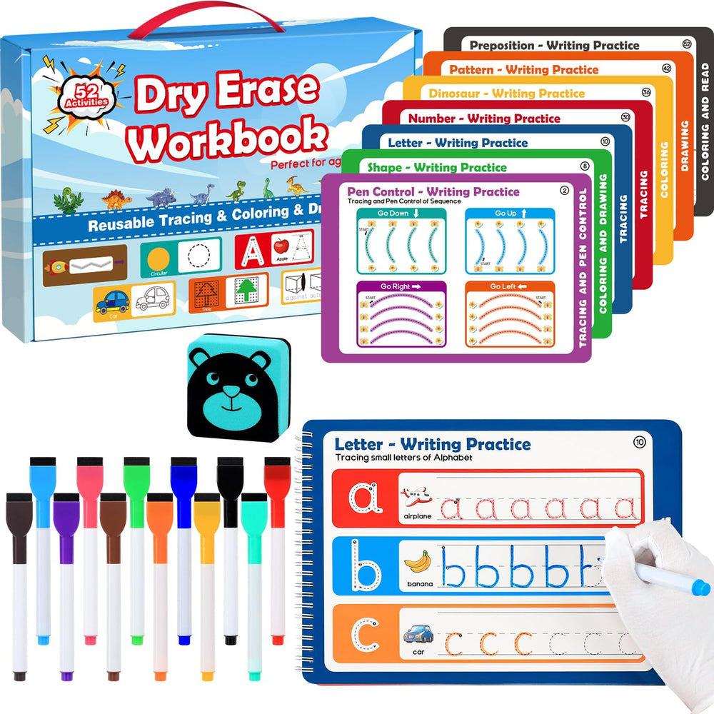 iHarPro Preschool Learning Activities cover with engaging tasks to spark early literacy curiosity
